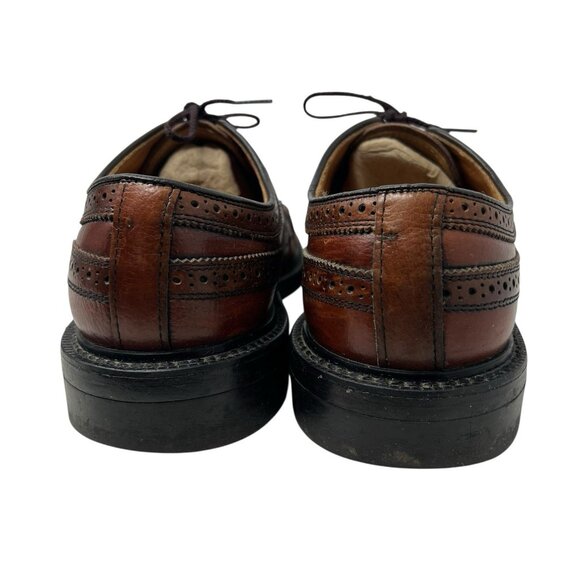 Dexter Wingtip Dress Shoes Men’s 8 EEE Leather Oxford Brogue Vintage Made in USA - Picture 6 of 10